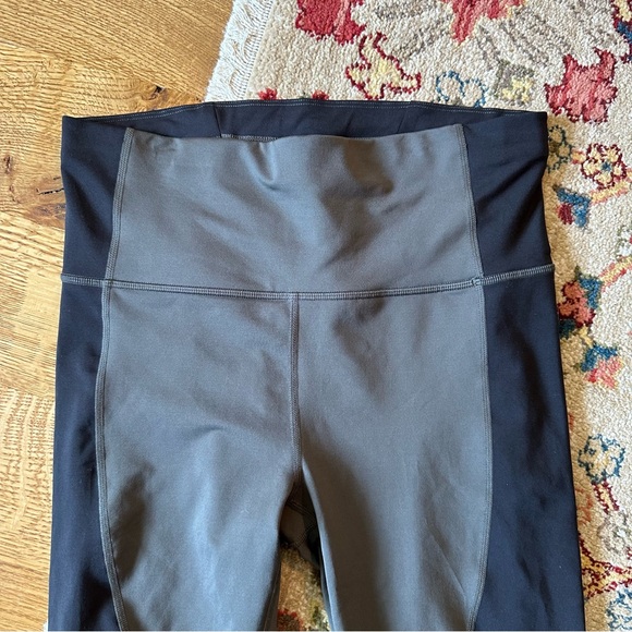 ATHLETA Spar Colorblock 7/8 Tights M black gray neon green - Picture 4 of 9